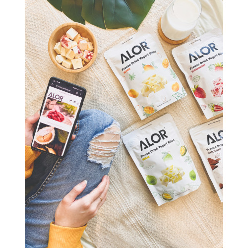 ALOR Freeze Dried  Durian Yogurt Bites ALOR Freeze Dried  Durian Yogurt Bites